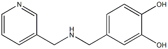 4-{[(pyridin-3-ylmethyl)amino]methyl}benzene-1,2-diol Struktur