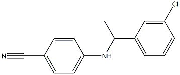 4-{[1-(3-chlorophenyl)ethyl]amino}benzonitrile Struktur