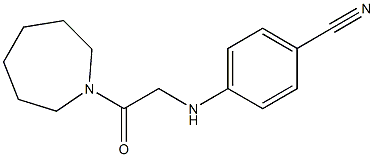 4-{[2-(azepan-1-yl)-2-oxoethyl]amino}benzonitrile Struktur