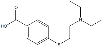 4-{[2-(diethylamino)ethyl]thio}benzoic acid Struktur