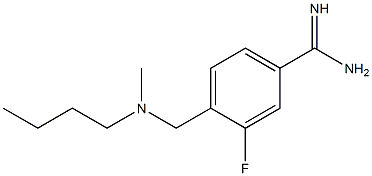 4-{[butyl(methyl)amino]methyl}-3-fluorobenzenecarboximidamide Struktur