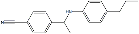 4-{1-[(4-propylphenyl)amino]ethyl}benzonitrile Struktur