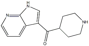 4-{1H-pyrrolo[2,3-b]pyridin-3-ylcarbonyl}piperidine Struktur