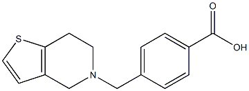 4-{4H,5H,6H,7H-thieno[3,2-c]pyridin-5-ylmethyl}benzoic acid Struktur