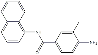 4-amino-3-methyl-N-(naphthalen-1-yl)benzamide Struktur