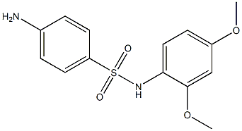 4-amino-N-(2,4-dimethoxyphenyl)benzene-1-sulfonamide Struktur