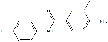 4-amino-N-(4-iodophenyl)-3-methylbenzamide Struktur