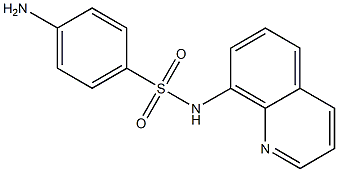 4-amino-N-(quinolin-8-yl)benzene-1-sulfonamide Struktur