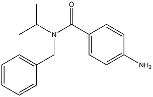 4-amino-N-benzyl-N-(propan-2-yl)benzamide Struktur