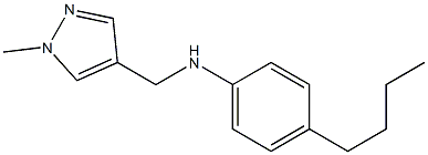 4-butyl-N-[(1-methyl-1H-pyrazol-4-yl)methyl]aniline Struktur