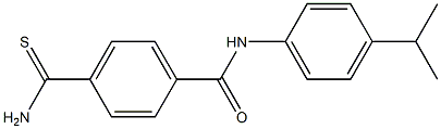 4-carbamothioyl-N-[4-(propan-2-yl)phenyl]benzamide Struktur