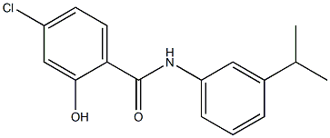 4-chloro-2-hydroxy-N-[3-(propan-2-yl)phenyl]benzamide Struktur