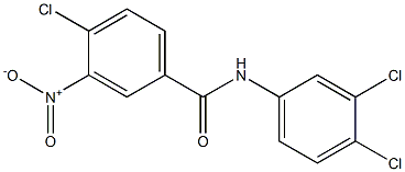 4-chloro-N-(3,4-dichlorophenyl)-3-nitrobenzamide Struktur