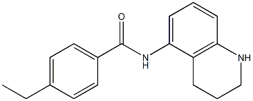 4-ethyl-N-(1,2,3,4-tetrahydroquinolin-5-yl)benzamide Struktur