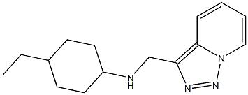 4-ethyl-N-{[1,2,4]triazolo[3,4-a]pyridin-3-ylmethyl}cyclohexan-1-amine Struktur