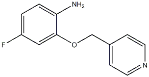 4-fluoro-2-(pyridin-4-ylmethoxy)aniline Struktur