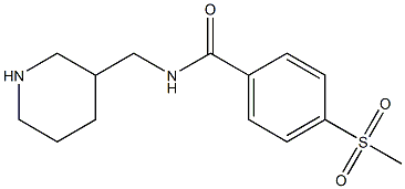 4-methanesulfonyl-N-(piperidin-3-ylmethyl)benzamide Struktur