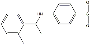 4-methanesulfonyl-N-[1-(2-methylphenyl)ethyl]aniline Struktur