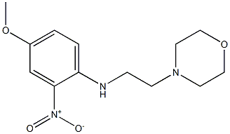 4-methoxy-N-[2-(morpholin-4-yl)ethyl]-2-nitroaniline Struktur