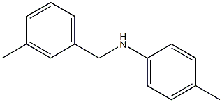 4-methyl-N-[(3-methylphenyl)methyl]aniline Struktur