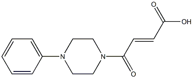 4-oxo-4-(4-phenylpiperazin-1-yl)but-2-enoic acid Struktur