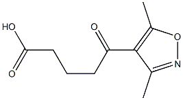 5-(3,5-dimethyl-1,2-oxazol-4-yl)-5-oxopentanoic acid Struktur