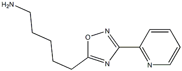 5-(3-pyridin-2-yl-1,2,4-oxadiazol-5-yl)pentan-1-amine Struktur