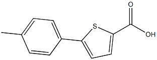 5-(4-methylphenyl)thiophene-2-carboxylic acid Struktur