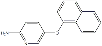 5-(naphthalen-1-yloxy)pyridin-2-amine Struktur