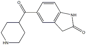 5-(piperidin-4-ylcarbonyl)-1,3-dihydro-2H-indol-2-one Struktur