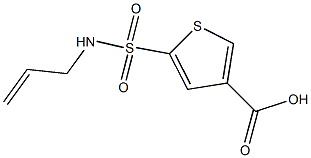 5-(prop-2-en-1-ylsulfamoyl)thiophene-3-carboxylic acid Struktur