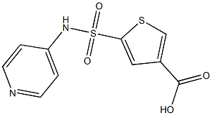 5-(pyridin-4-ylsulfamoyl)thiophene-3-carboxylic acid Struktur