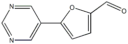 5-(pyrimidin-5-yl)furan-2-carbaldehyde Struktur