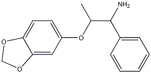 5-[(1-amino-1-phenylpropan-2-yl)oxy]-2H-1,3-benzodioxole Struktur