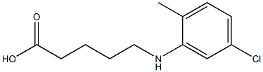 5-[(5-chloro-2-methylphenyl)amino]pentanoic acid Struktur