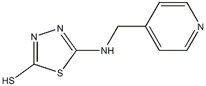 5-[(pyridin-4-ylmethyl)amino]-1,3,4-thiadiazole-2-thiol Struktur