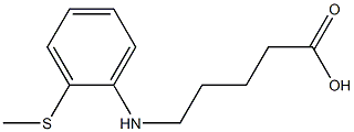 5-{[2-(methylsulfanyl)phenyl]amino}pentanoic acid Struktur