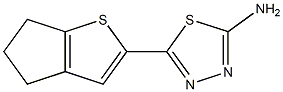 5-{4H,5H,6H-cyclopenta[b]thiophen-2-yl}-1,3,4-thiadiazol-2-amine Struktur