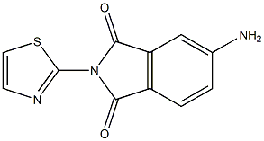 5-amino-2-(1,3-thiazol-2-yl)-2,3-dihydro-1H-isoindole-1,3-dione Struktur