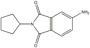 5-amino-2-cyclopentyl-2,3-dihydro-1H-isoindole-1,3-dione Struktur