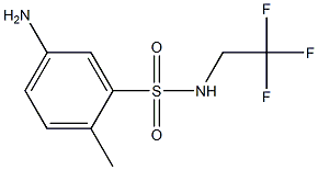 5-amino-2-methyl-N-(2,2,2-trifluoroethyl)benzene-1-sulfonamide Struktur