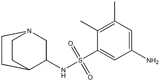 5-amino-N-{1-azabicyclo[2.2.2]octan-3-yl}-2,3-dimethylbenzene-1-sulfonamide Struktur