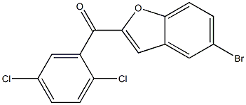 5-bromo-2-[(2,5-dichlorophenyl)carbonyl]-1-benzofuran Struktur