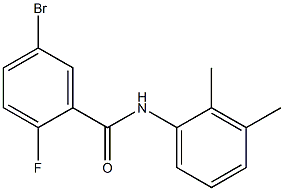 5-bromo-N-(2,3-dimethylphenyl)-2-fluorobenzamide Struktur