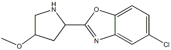 5-chloro-2-(4-methoxypyrrolidin-2-yl)-1,3-benzoxazole Struktur