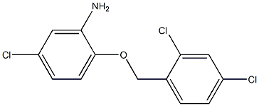 5-chloro-2-[(2,4-dichlorophenyl)methoxy]aniline Struktur