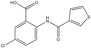 5-chloro-2-[(thien-3-ylcarbonyl)amino]benzoic acid Struktur