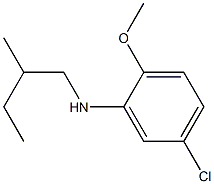 5-chloro-2-methoxy-N-(2-methylbutyl)aniline Struktur