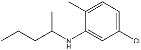 5-chloro-2-methyl-N-(pentan-2-yl)aniline Struktur