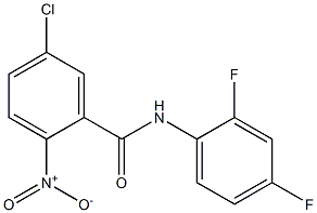 5-chloro-N-(2,4-difluorophenyl)-2-nitrobenzamide Struktur